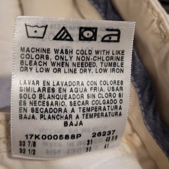 Lee Tailored Chino Cream Camo Sz 10 Straight Leg Pants Preppy Utility Quietlux - Picture 10 of 10